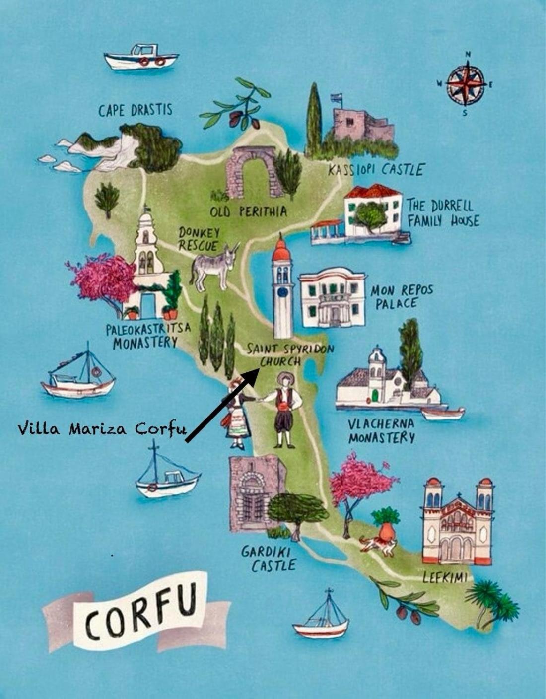 Villa Mariza Corfu Kamara  Εξωτερικό φωτογραφία